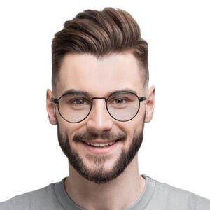 New HUGO BOSS Round Metal Men Women Eyeglasses BOSS 1047 Rose Gold 53 23 145